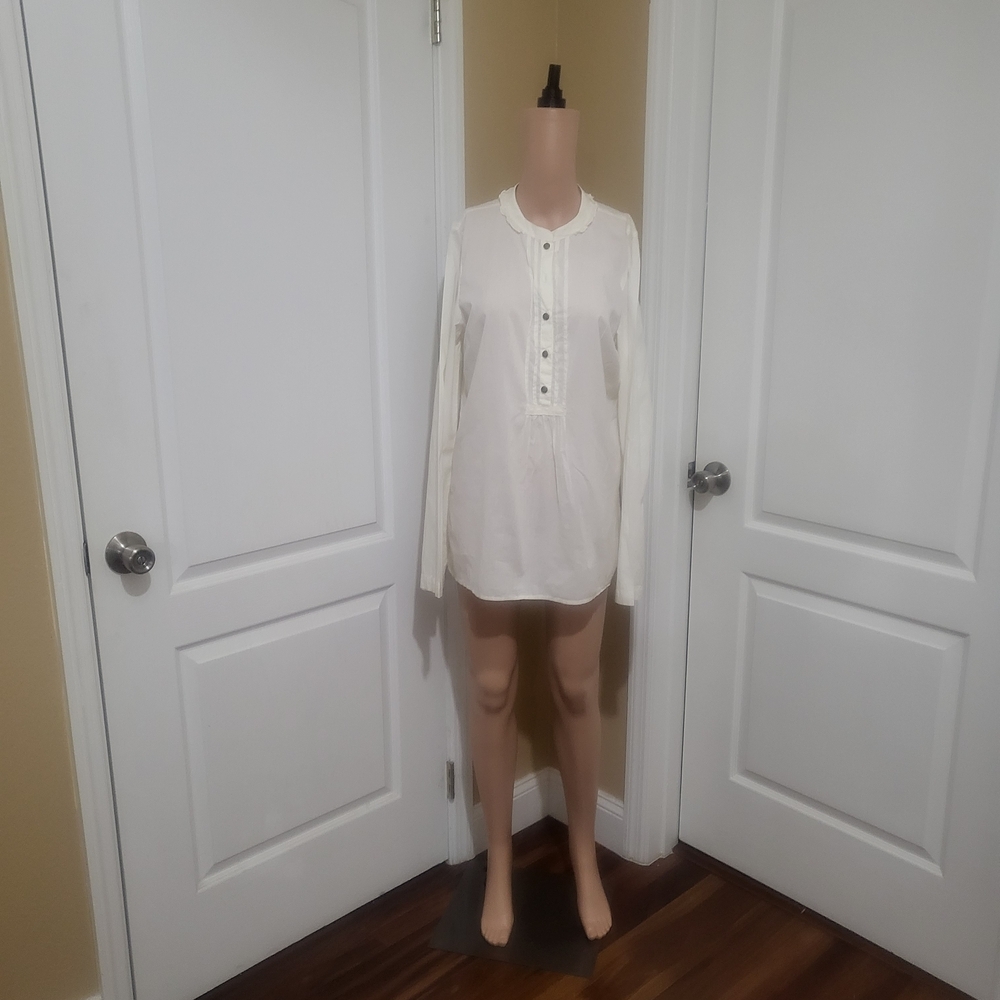 Sanctuary‎ White Button-Up Shirt Pre-own